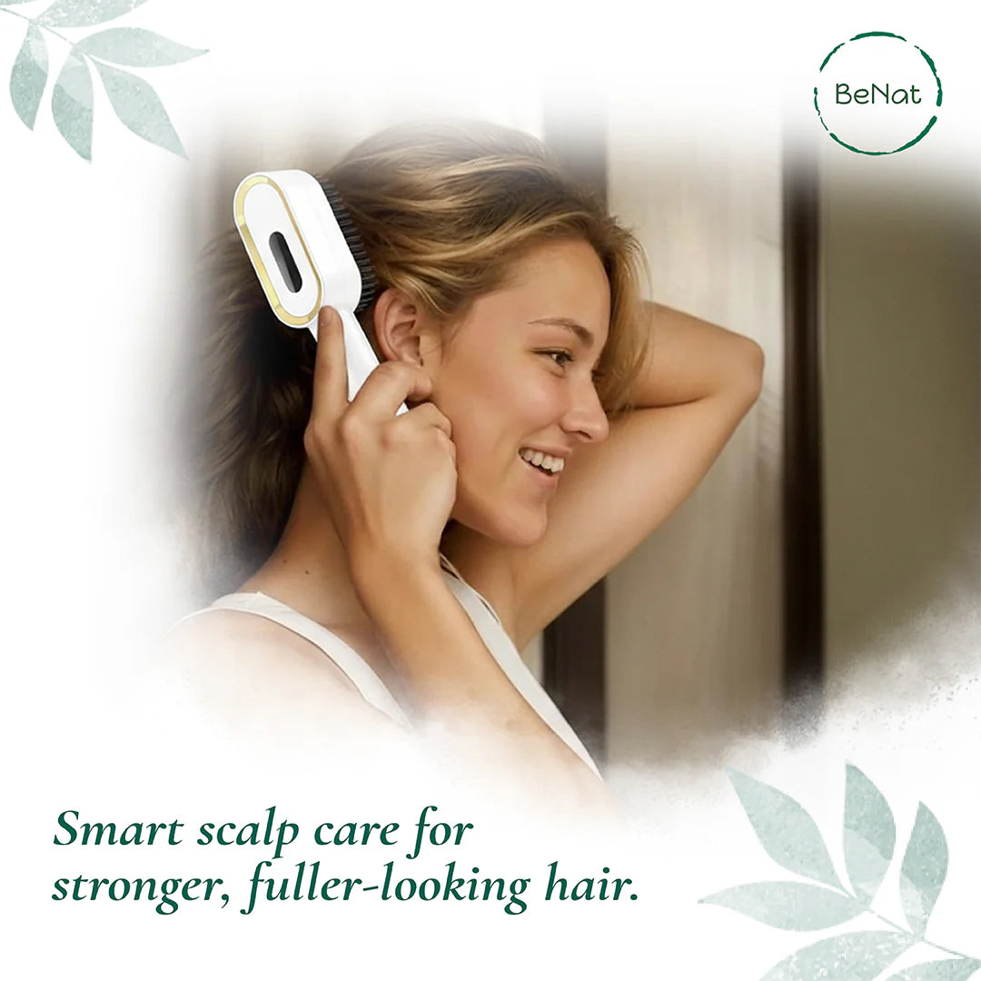 Multi-Functional 3-In-1 Scalp Massager and Oil Applicator Brush