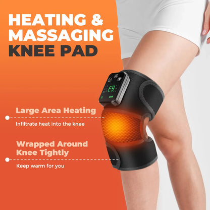 3-in-1 Heated Joint Massager | Thermal Vibration Relief for Knee, Shoulder & Elbow