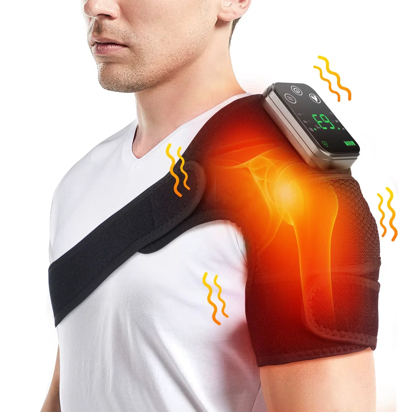 3-in-1 Heated Joint Massager | Thermal Vibration Relief for Knee, Shoulder & Elbow